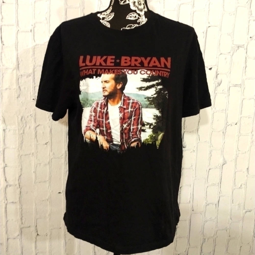LUKE Bryan What Makes You Country Tee Size Large